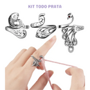 Anéis Crochelet - Kit com 3 und