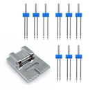 Calcador de Nervura e Frisos + agulhas gêmeas