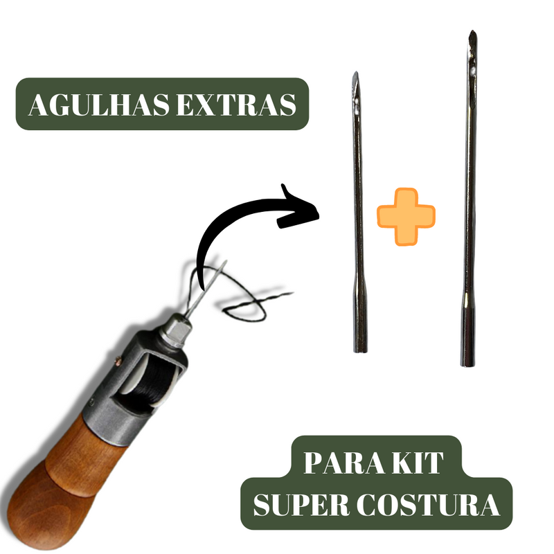 2 agulhas extras para Kit Super Costura