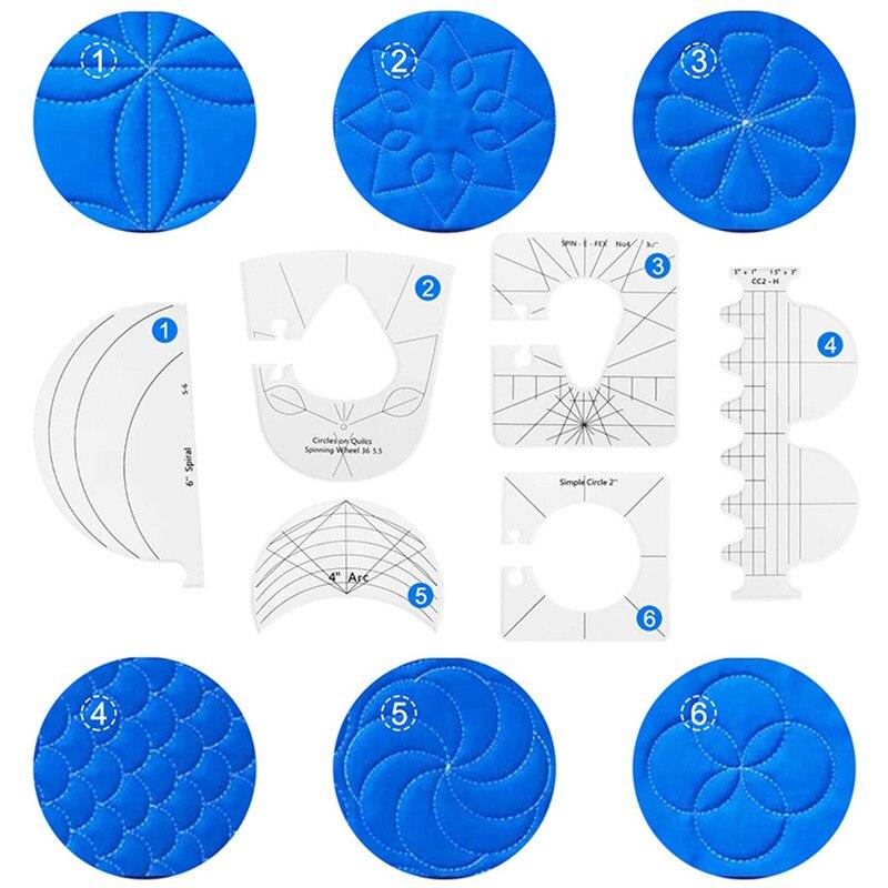 Conjunto com 6 réguas Quilting  - Molde Costura Arte®