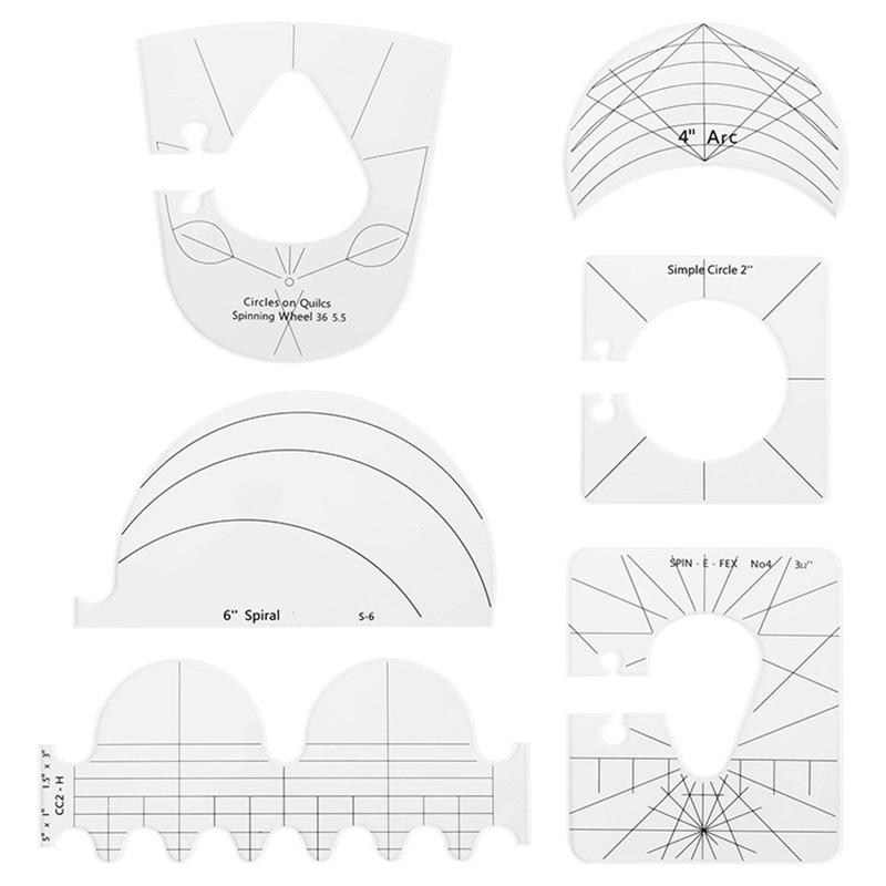 Conjunto com 6 réguas Quilting  - Molde Costura Arte®